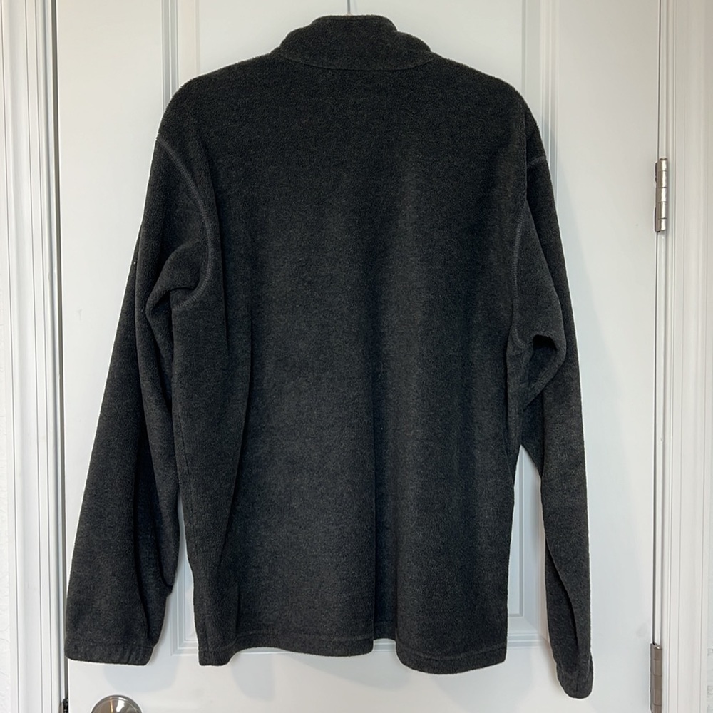 Columbia Sport Charcoal Heather Half-Zip Polar Fleece Jacket Pullover Size Large - Picture 4 of 10